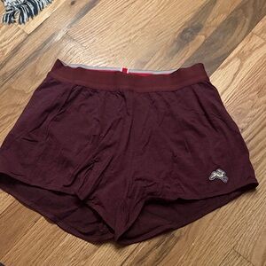 Tracksmith Maroon Shorts